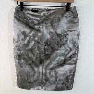 ESCADA Elegant Gray Glitter Skirt